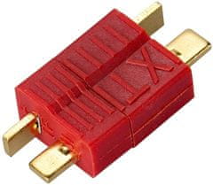 YUNIQUE GREEN-CLEAN 5 pár T-Plug M/F 2 tűs arany csatlakozó adapter piros színben