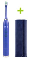 Oxe Elektromos szónikus fogkefe Sonic T1 és utazótáska fogkeféhez, kék