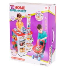 shumee Supermarket sklep kasa fiskalna + wózek model 2