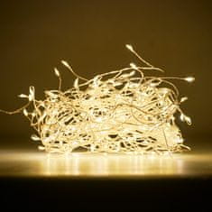 shumee Lampki LED łańcuch druciki girlanda sopelki 6m 200LED ciepły biały