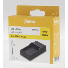 Hama USB fotótöltő Nikon EN-EL14a fényképezőgépekhez