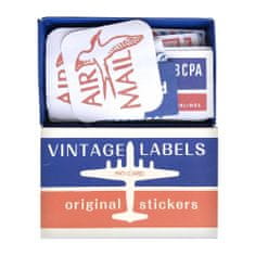 Northix 60x matrica címkék dobozban, vintage - 5. sz 