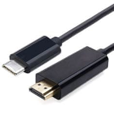 Northix USB-C (3.1) – HDMI (2.0) adapter, 1,8 m - fekete 
