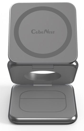 Cubenest MagSafe charger 3in1 S312 fold Pro - Colour: Grey