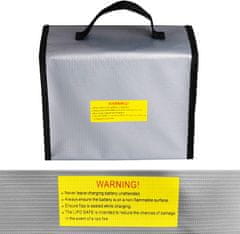 YUNIQUE GREEN-CLEAN Táska tűzálló táska ideális tűzálló Lipo akkumulátorok töltéséhez (méret mm 215 x 155 x 115)