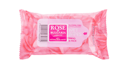 Rose of Bulgaria Nedvesített antibakteriális törlőkendő kézre és bőrre természetes rózsavízzel 15 db