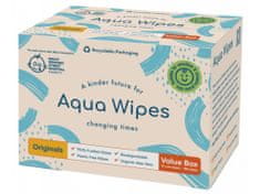 Aqua Wipes BIO Aloe Vera 100%-ban lebomló törlőkendők, 99% víz 12x64db