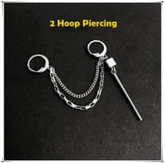 KPOP2EU BTS J-Hope Fülbevaló - 2 Hoop Piercing