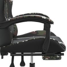 Greatstore fekete és terepszínű műbőr játékszék lábtartóval