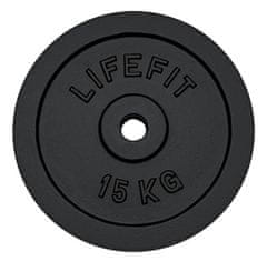 LIFEFIT Lemez 15kg, (fém), 30mm rúd