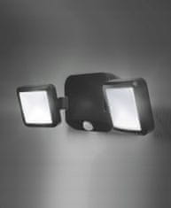 LEDVANCE Reflektor LED 10W 480lm 4000K Semleges fehér IP54 Fekete mozgásérzékelővel LEDVANCE SPOTLIGHT Akkumulátorral működő
