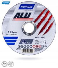 Norton Pajzs alumínium 125x1,0 ALU 66252828237