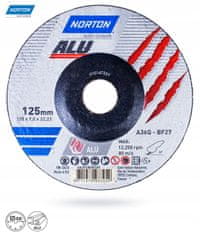 Norton ALU 125x7mm alumínium csiszolókorong