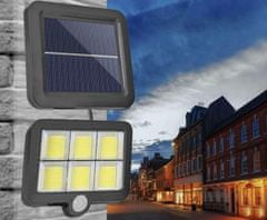 Malatec LED 120 COB napelemes lámpa mozgásérzékelővel - külön cella