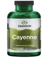 Swanson Cayenne (cayenne-i bors), 450 mg, 300 kapszula