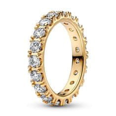 Pandora Csillogó aranyozott gyűrű Shine Eternity 160050C01 (Kerület 54 mm)