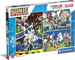 Clementoni Puzzle Sonic the Hedgehog 3x48 darabos puzzle
