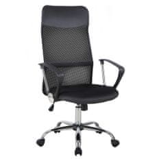 HOMCOM Irodai szék, forgatható, állítható magasságú, 63x61x109-119 cm, fekete