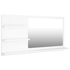 Vidaxl fehér forgácslap fürdőszobai tükör 90 x 10,5 x 45 cm 805015