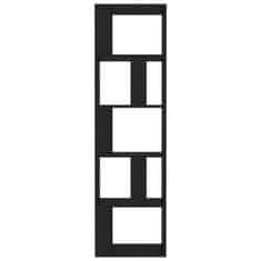 shumee fekete könyvszekrény/térelválasztó 45 x 24 x 159 cm 