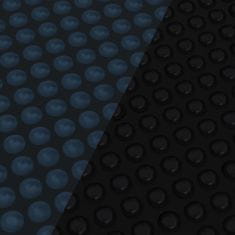 shumee fekete és kék napelemes lebegő PE medencefólia 1200 x 600 cm