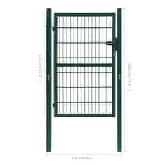 shumee zöld 2D kerítéskapu (egyetlen panel) 106 x 190 cm