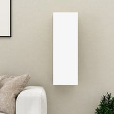 shumee fehér és tölgyszínű forgácslap TV-szekrény 30,5 x 30 x 90 cm
