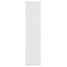 shumee fehér forgácslap könyv-/tálalószekrény 66 x 30 x 130 cm 