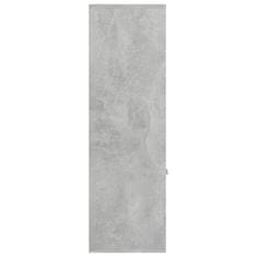 shumee betonszürke forgácslap könyvszekrény 98 x 30 x 98 cm