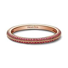 Pandora Csillogó aranyozott gyűrű Rose Me 189679C02 (Kerület 52 mm)