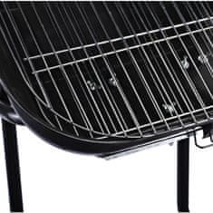 OUTSUNNY Barbecue hőszabályozó ventilátorral, 57 x 70 x 86 cm, acél, fekete