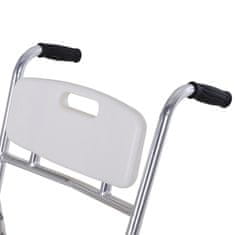 HOMCOM vízálló kerekes szék, levehető edény időseknek / mozgássérülteknek