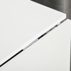 HOMCOM Összecsukható asztal, asztal, fehér, 120x80x73cm