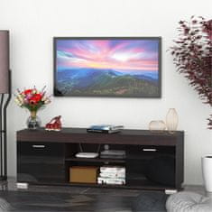 HOMCOM TV szekrény, PAL, 140 x 40 x 44 cm, fekete / barna