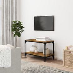 shumee füstös tölgyszínű szerelt fa TV-szekrény 60x33x41 cm