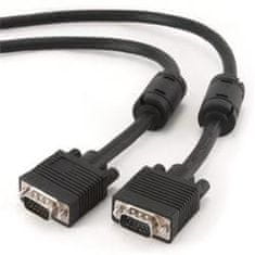 Gembird kábel VGA HD15 (M) - VGA HD15 (M) Premium, árnyékolt, 2 x ferritmag, 3m, fekete