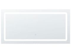 Beliani Ezüst falitükör beépített LED világítással 120 x 60 cm BENOUVILLE