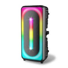 Bass Polska FM USB karaoke hangszóró Bluetooth 150W + távirányító és mikrofon LED RGB