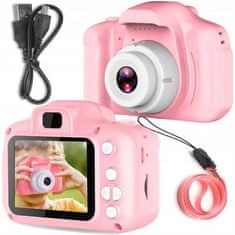 Dexxer Gyermek digitális fényképezőgép LCD SD 450mAh rózsaszín
