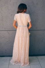 OMG! női csipke maxi ruha Esposa rózsaszín S