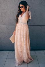OMG! női csipke maxi ruha Esposa rózsaszín L