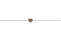 BeWooden női karkötő Red Bracelet Heart S/M 17-21 cm