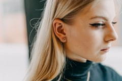 BeWooden női fülbevaló fából készült részletekkel Rea Earrings Hexagon univerzális