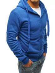 Dstreet férfi pulóver kapucnival Bordoa kék M