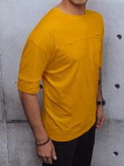 Dstreet férfi alap póló Farin sárga M