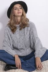 Fobya női pulóver oversize Amaranth szürke L/XL