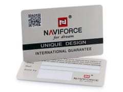 NaviForce Glock férfi karóra (Zn039a) - ezüst/piros