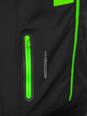 Ozonee Férfi softshell kabát Hamilton fekete-zöld M