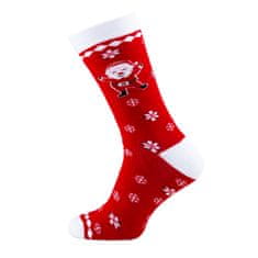 Star Socks Férfi mintás zokni Santa piros 35-38