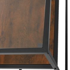 tectake Konzolasztal Kilkenny 100x41x80,5cm - Ipari sötét fa